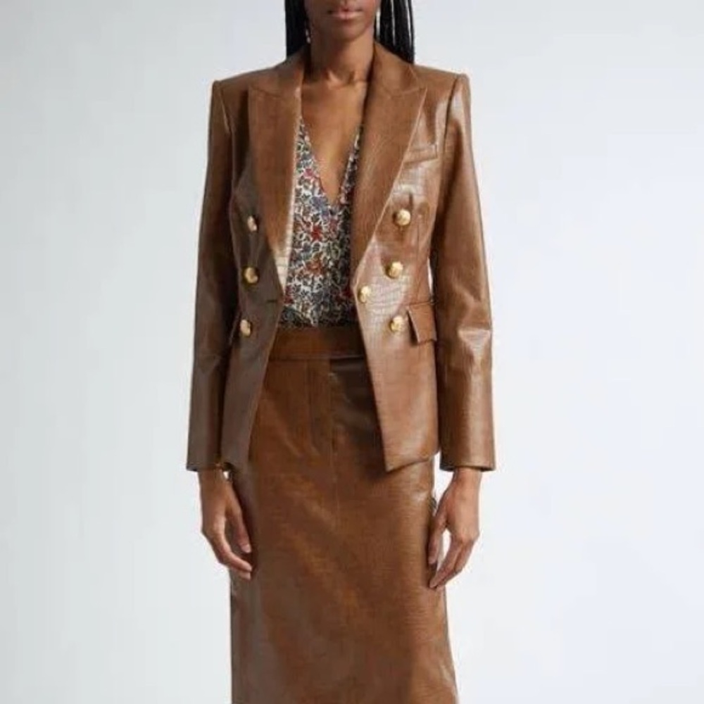 Veronica Beard Lawrence crocodile Dickey jacket size 0, Excellent condition - Picture 6 of 6